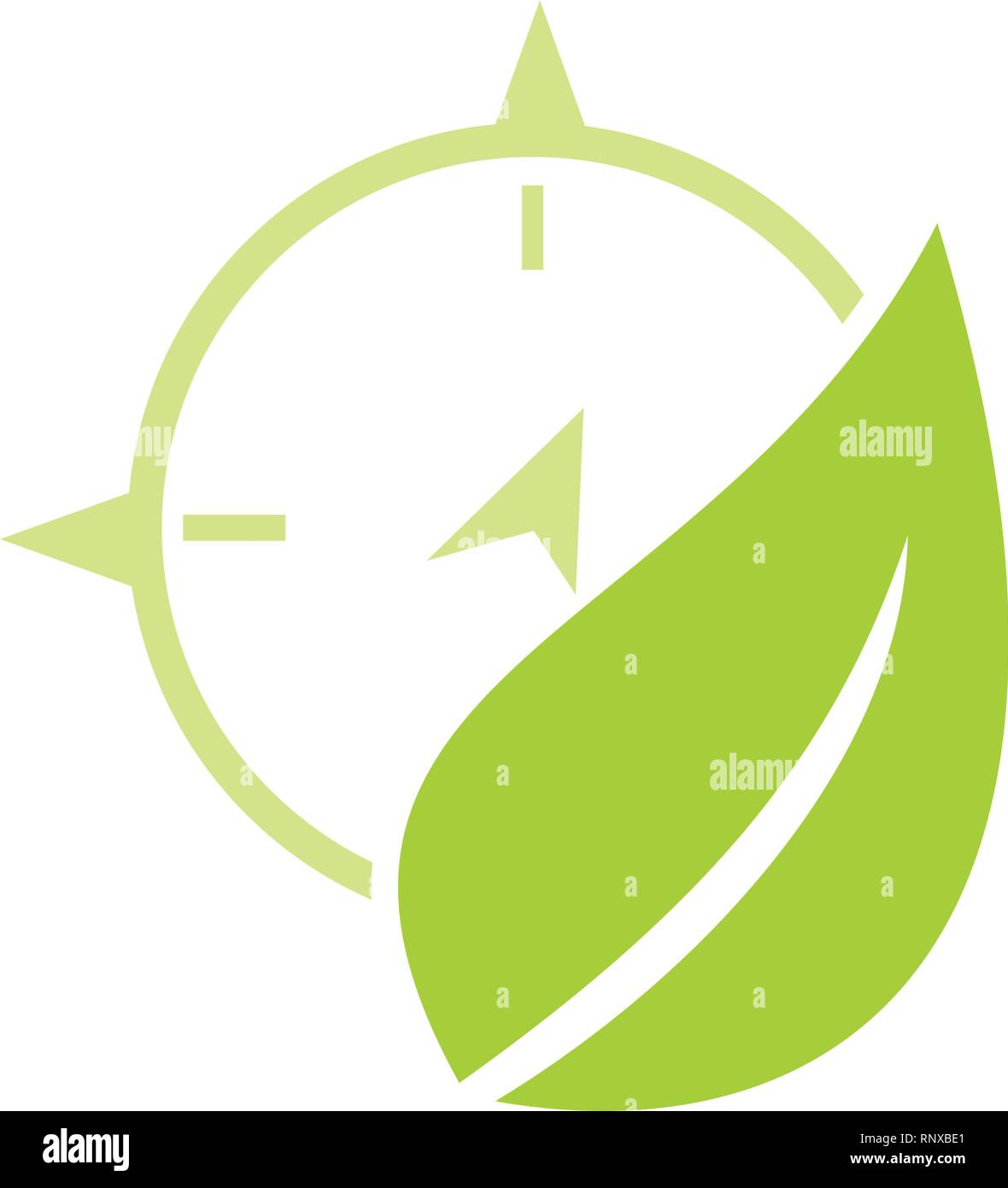 Leaf Logo Design Vector Template Isolated Stock Vector