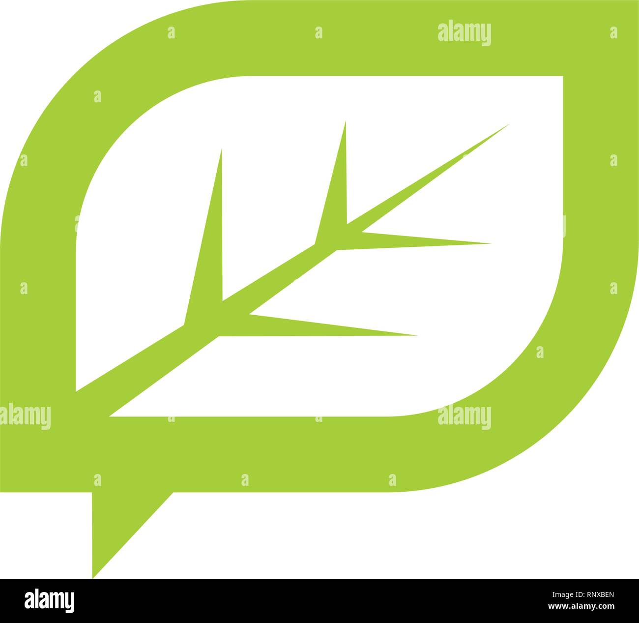 Leaf Logo Design Vector Template Isolated Stock Vector Image & Art - Alamy