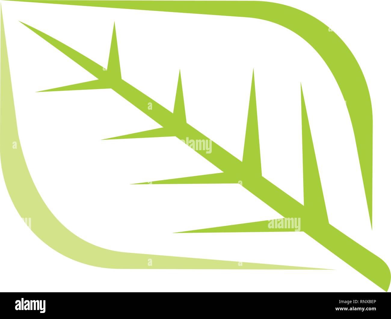 Leaf Logo Design Vector Template Isolated Stock Vector Image & Art - Alamy
