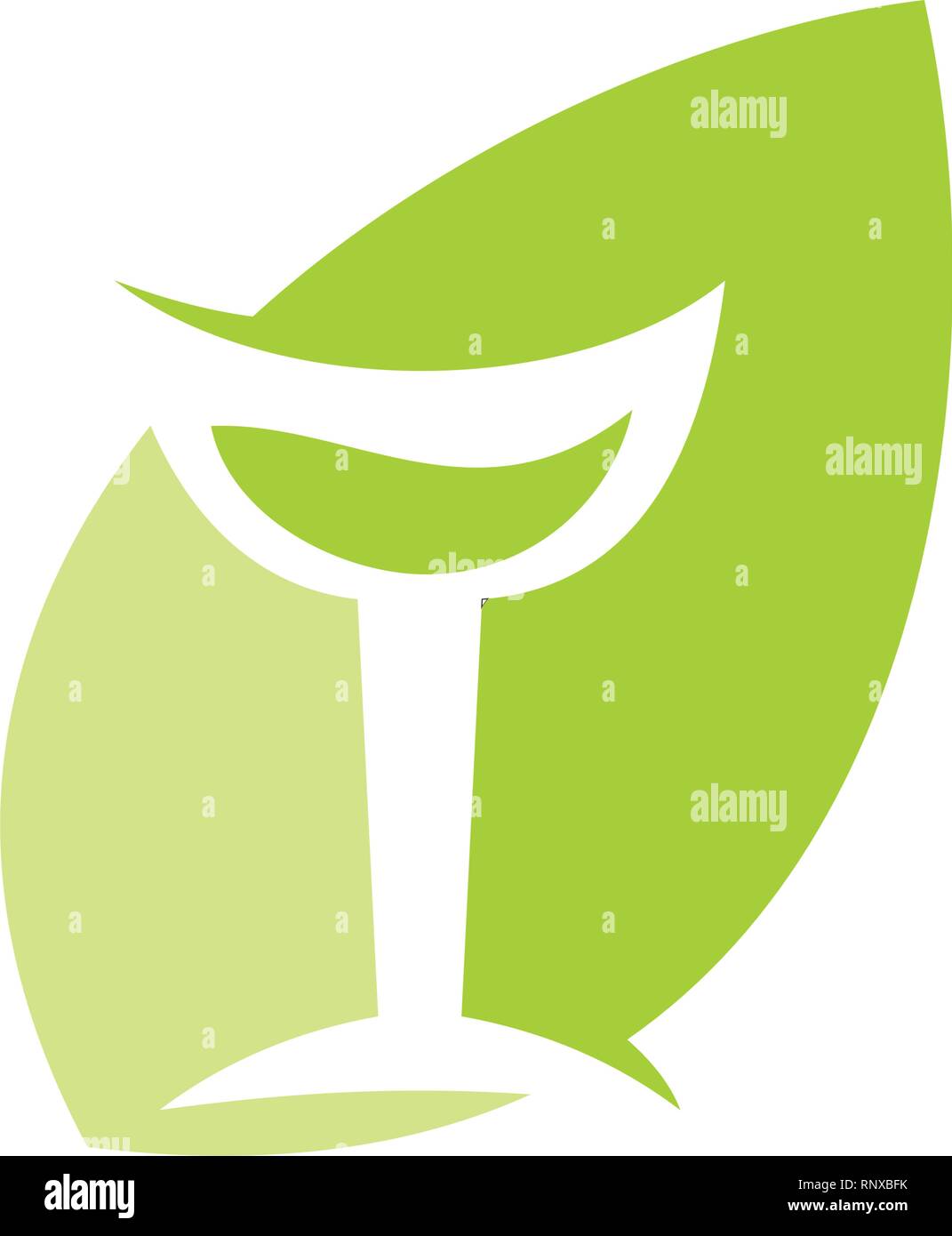 Leaf Logo Design Vector Template Isolated Stock Vector Image & Art - Alamy
