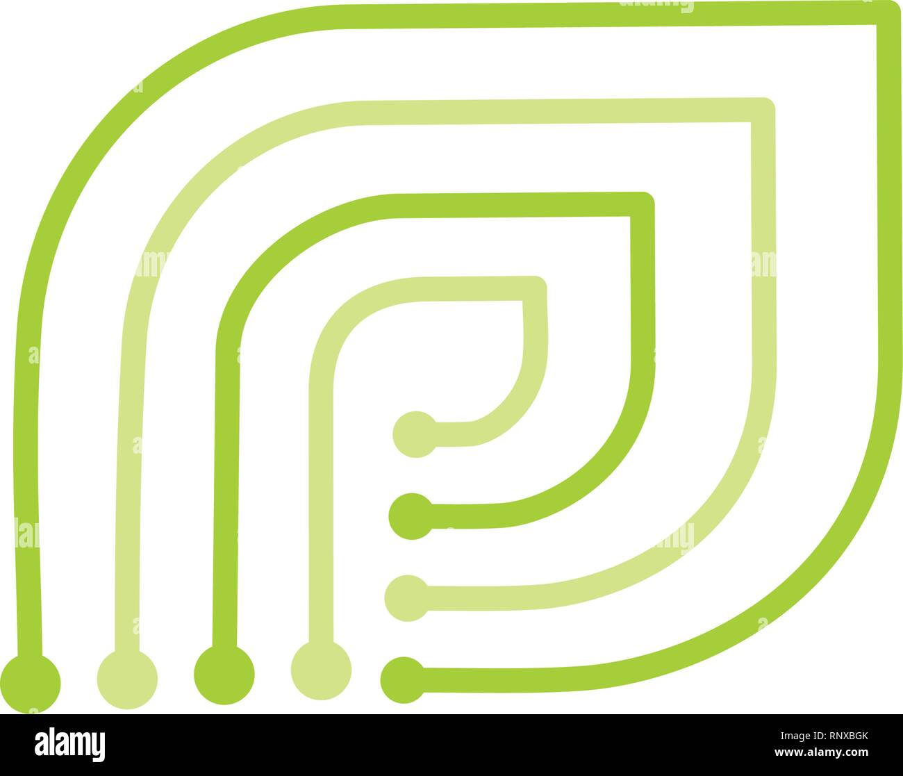 Leaf Logo Design Vector Template Isolated Stock Vector Image & Art - Alamy