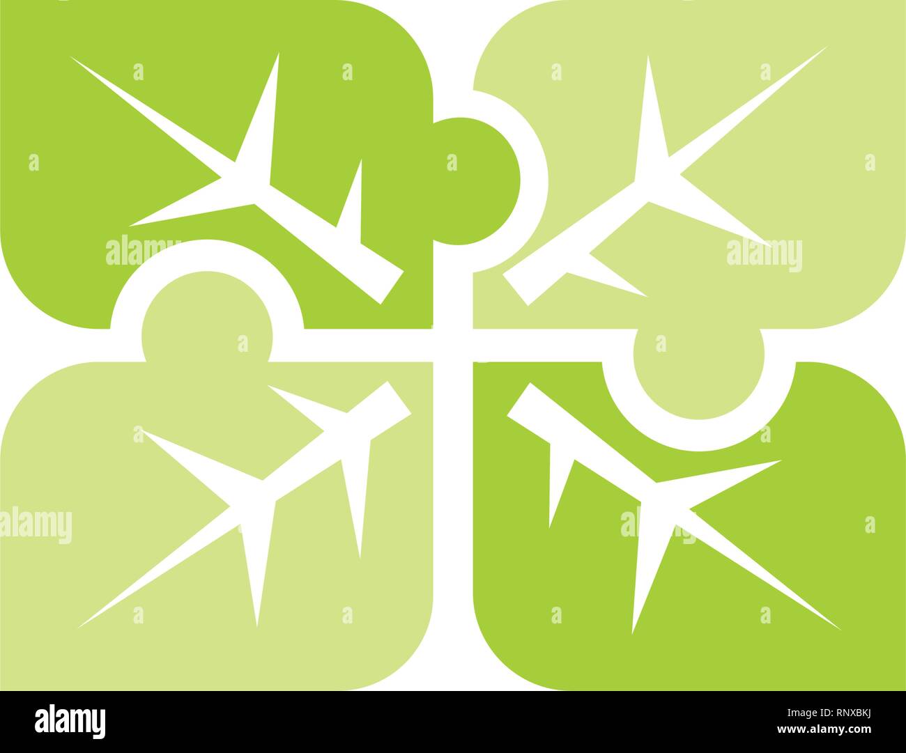 Leaf Logo Design Vector Template Isolated Stock Vector