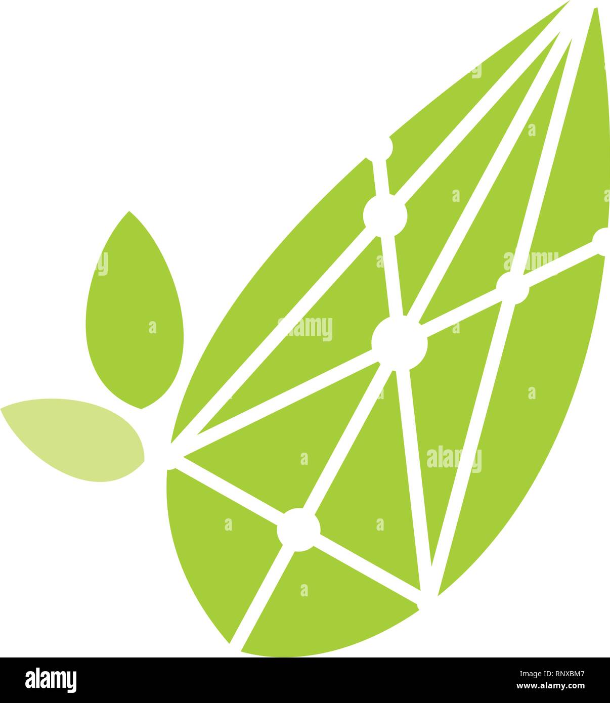 Leaf Logo Design Vector Template Isolated Stock Vector Image & Art - Alamy