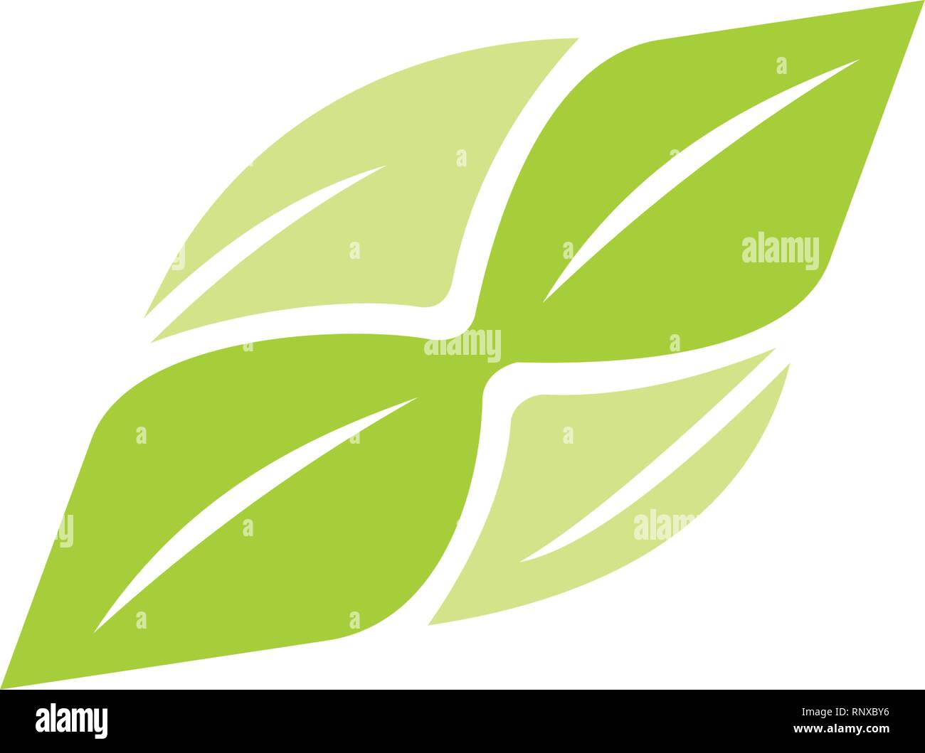Leaf Logo Design Vector Template Isolated Stock Vector Image & Art - Alamy