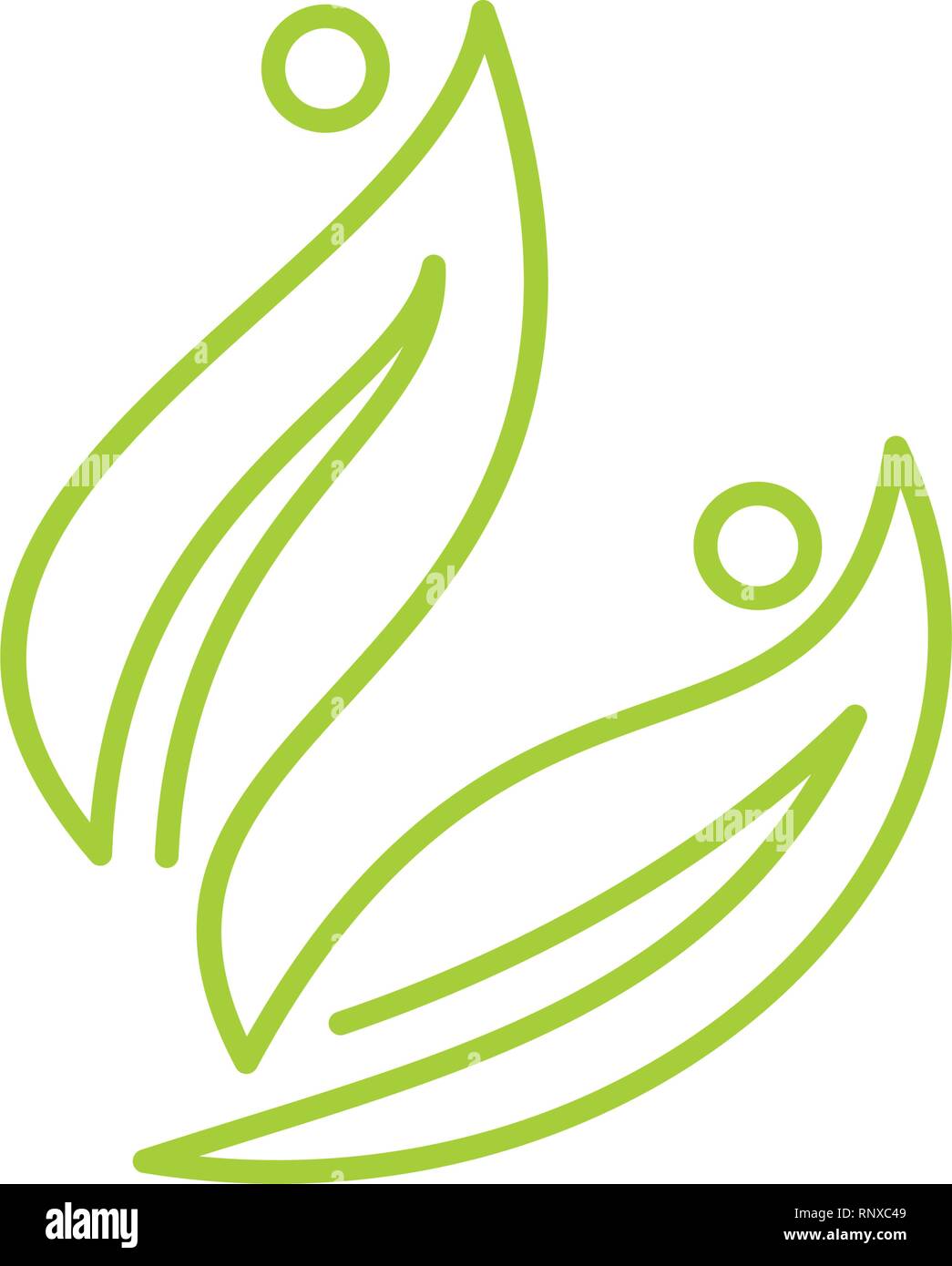 Leaf Logo Design Vector Template Isolated Stock Vector Image & Art - Alamy