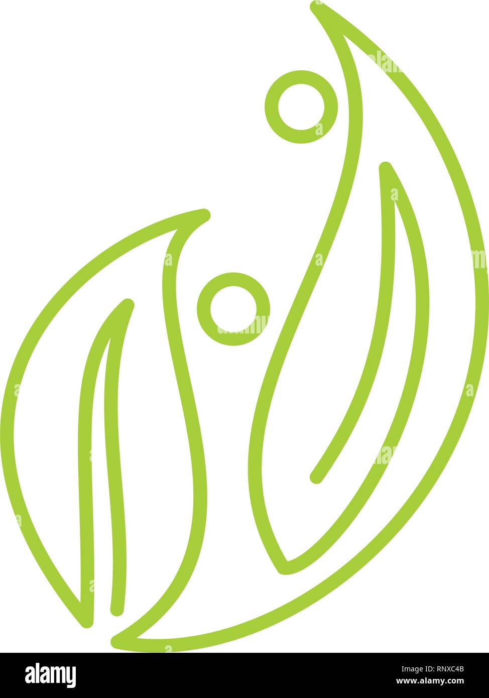 Leaf Logo Design Vector Template Isolated Stock Vector Image & Art - Alamy