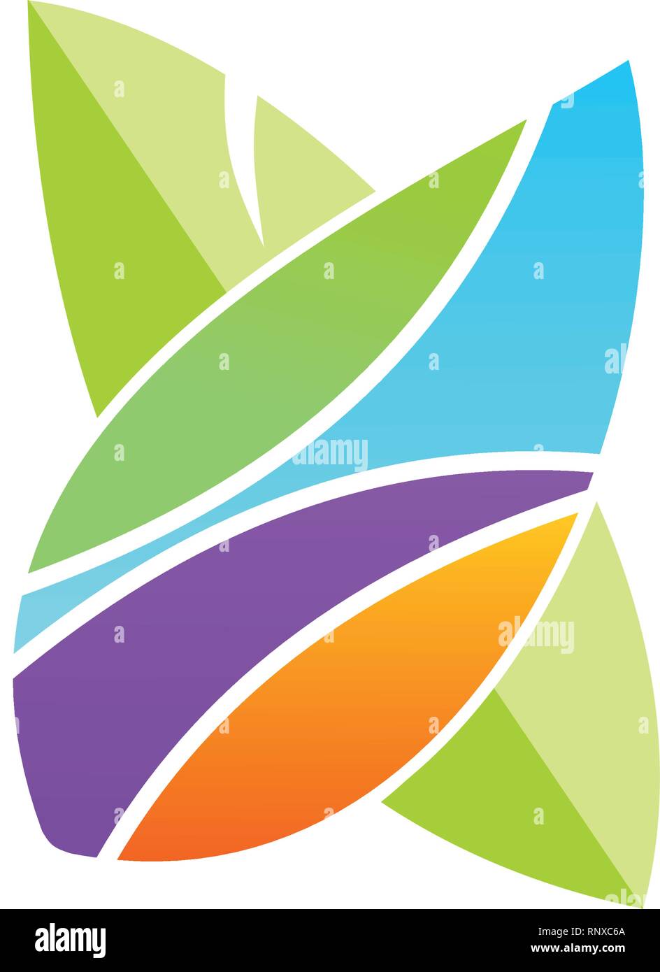 Leaf Logo Design Vector Template Isolated Stock Vector Image & Art - Alamy
