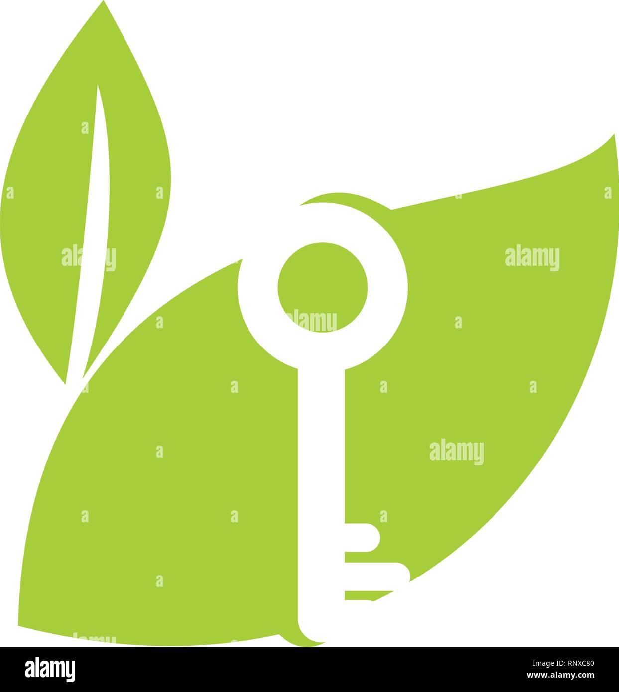 Leaf Logo Design Vector Template Isolated Stock Vector