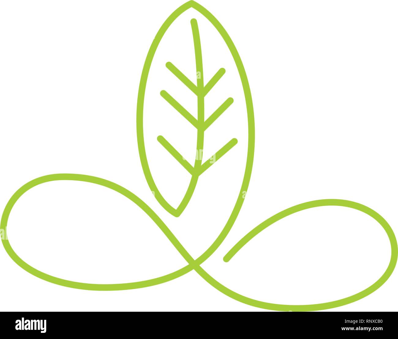Leaf Logo Design Vector Template Isolated Stock Vector Image & Art - Alamy