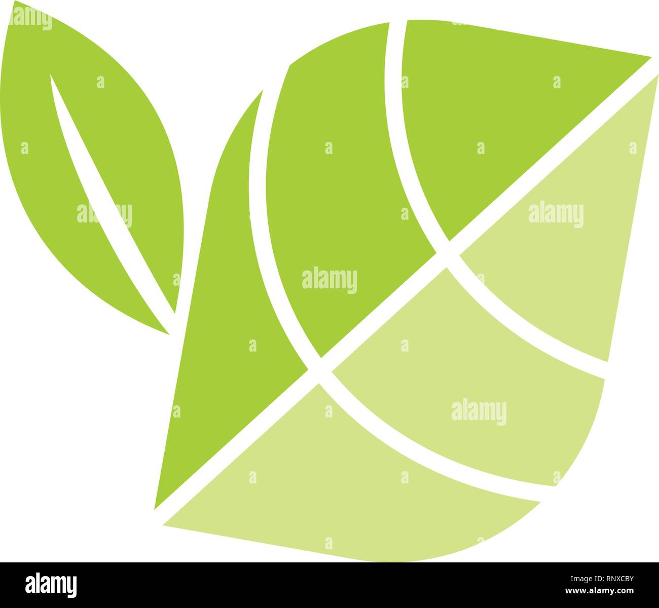 Leaf Logo Design Vector Template Isolated Stock Vector Image & Art - Alamy