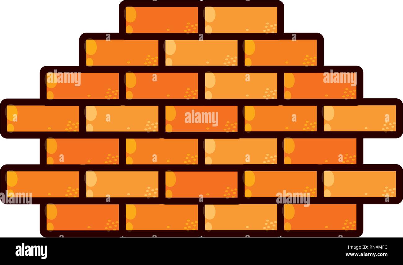 brick wall isolated icon vector illustration design Stock Vector Image ...