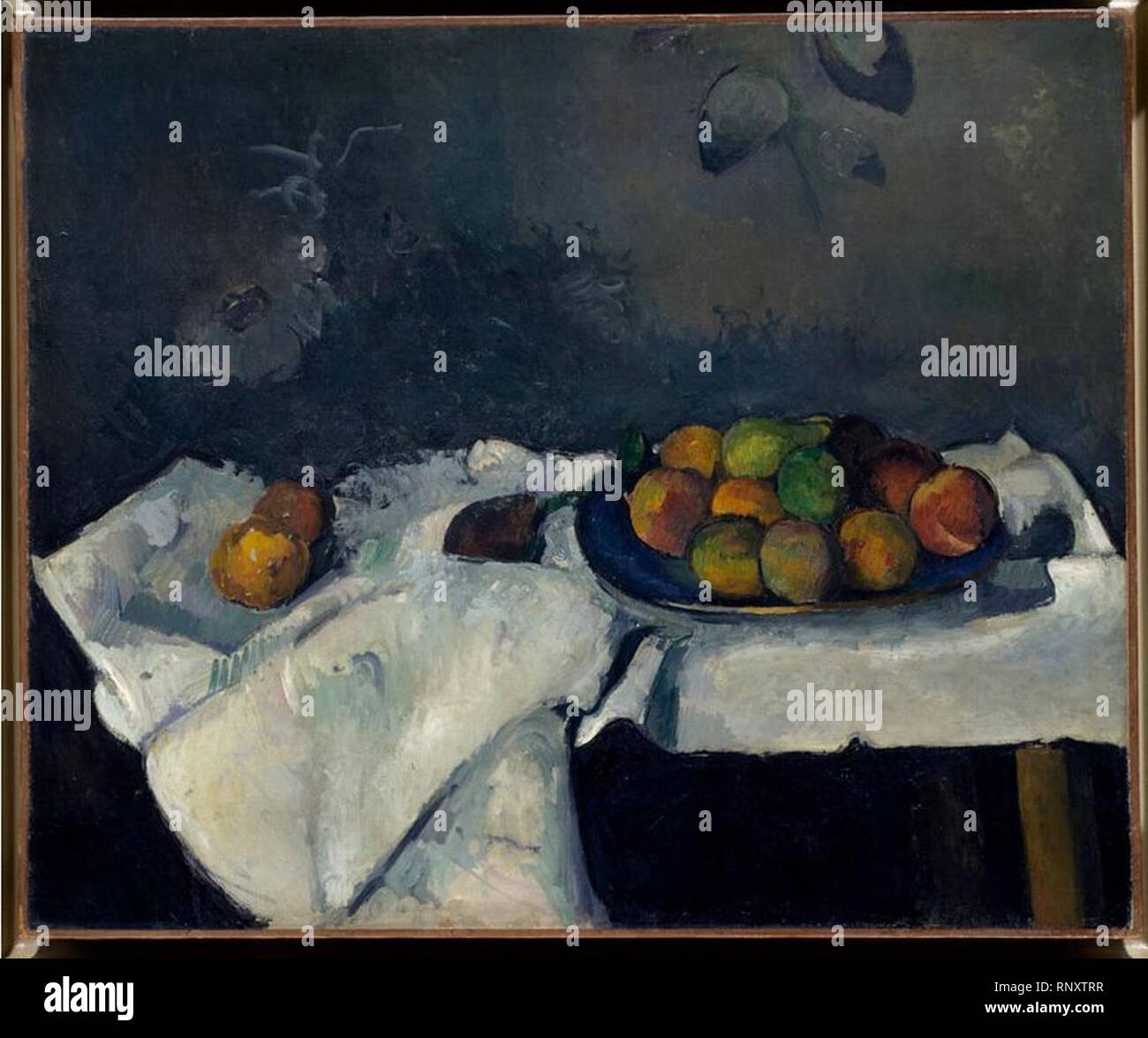 Paul Cézanne, Still Life -Plate of Peaches, Stock Photo
