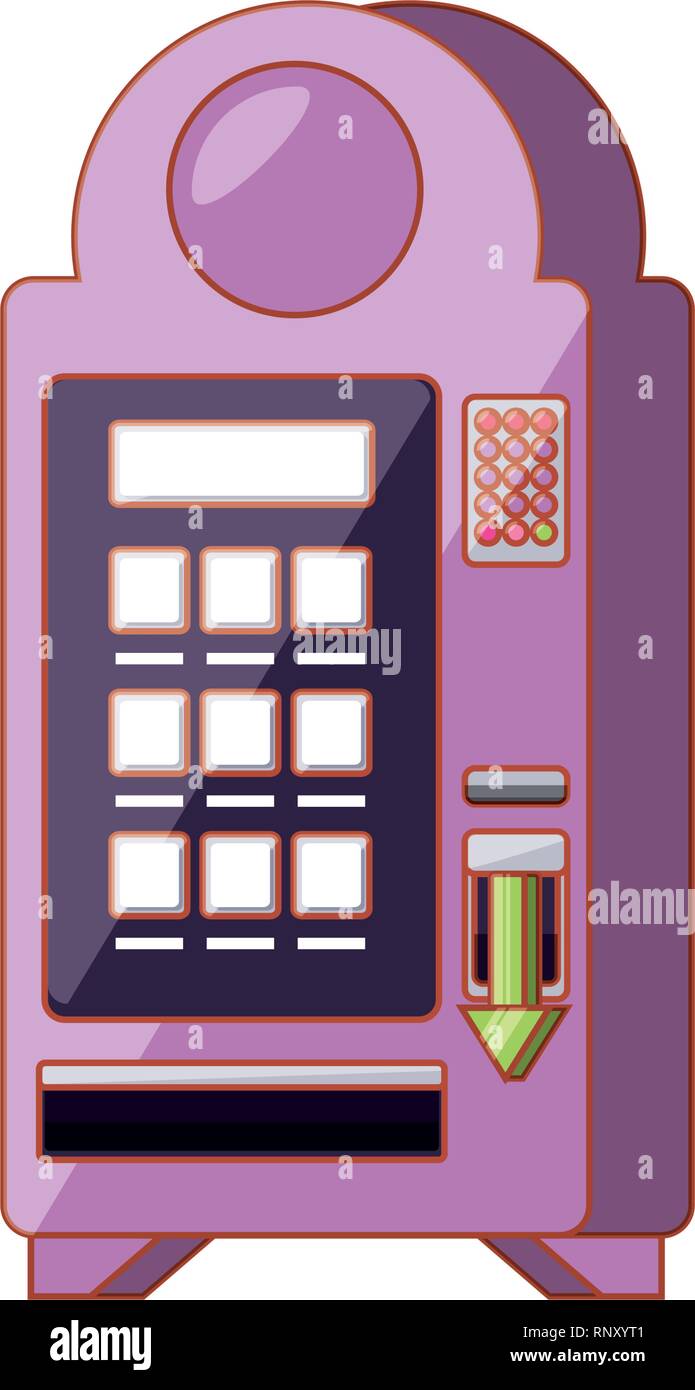 Vending Machine Isolated Icon Vector Illustration Design Stock