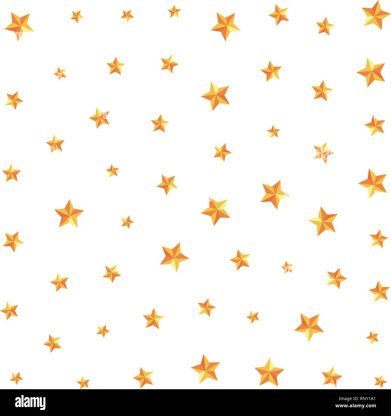 golden stars decoration on white background vector illustration Stock ...