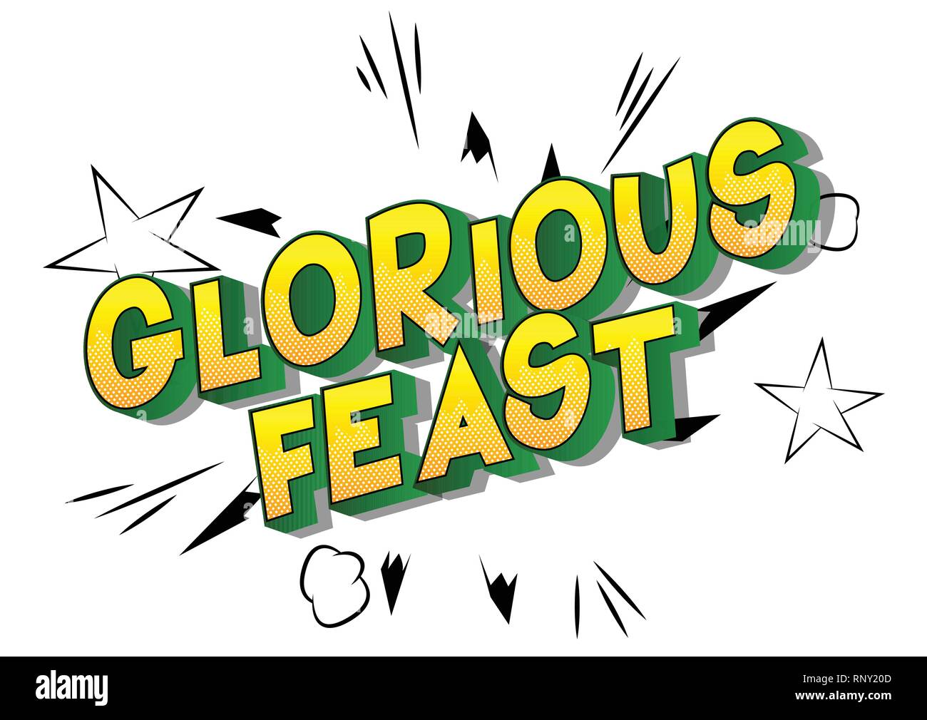 Glorious Feast Stock Vector Images - Alamy