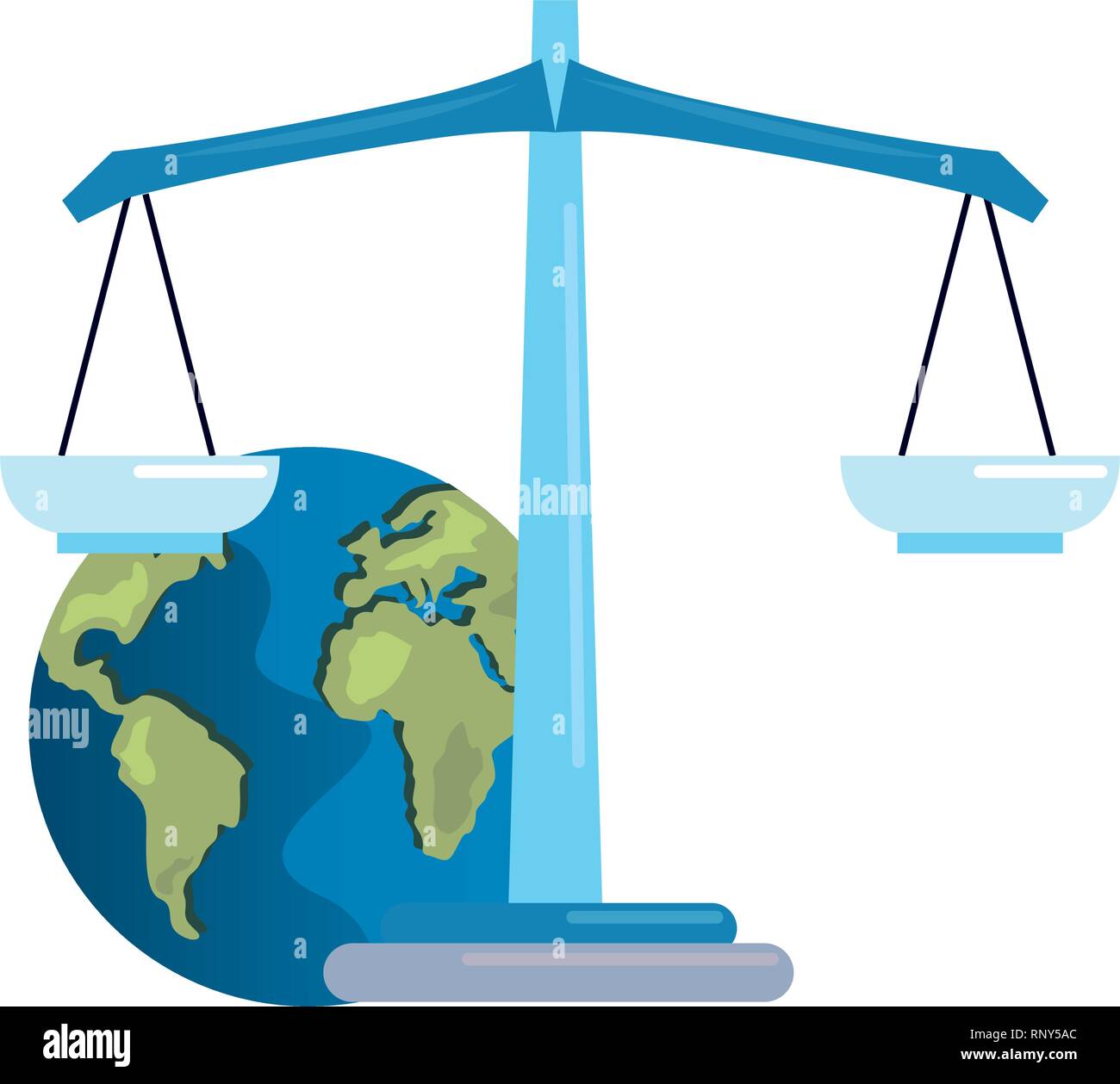 world balance copyright protection of intellectual vector illustration ...