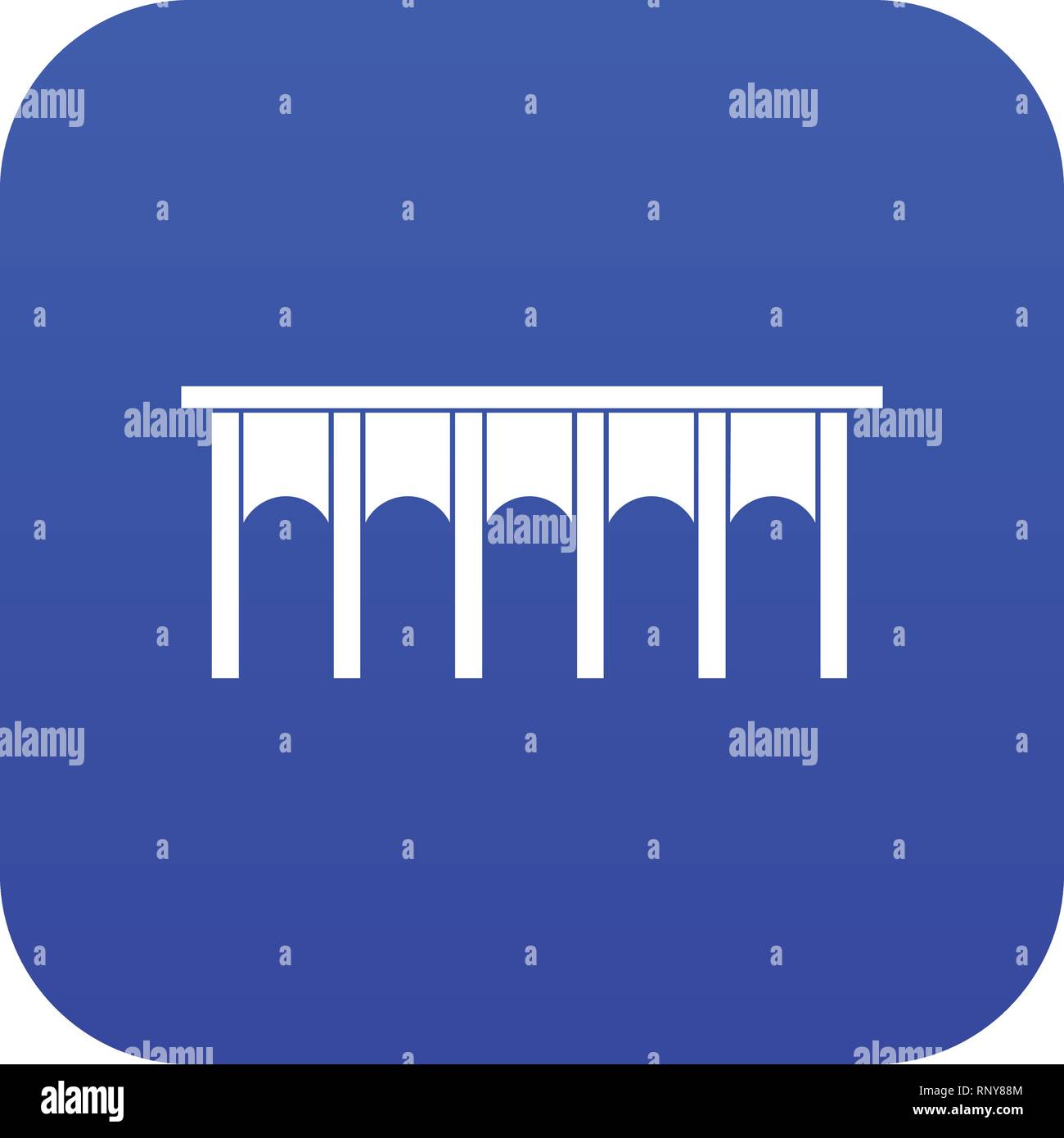 Bridge icon digital blue Stock Vector Image & Art - Alamy
