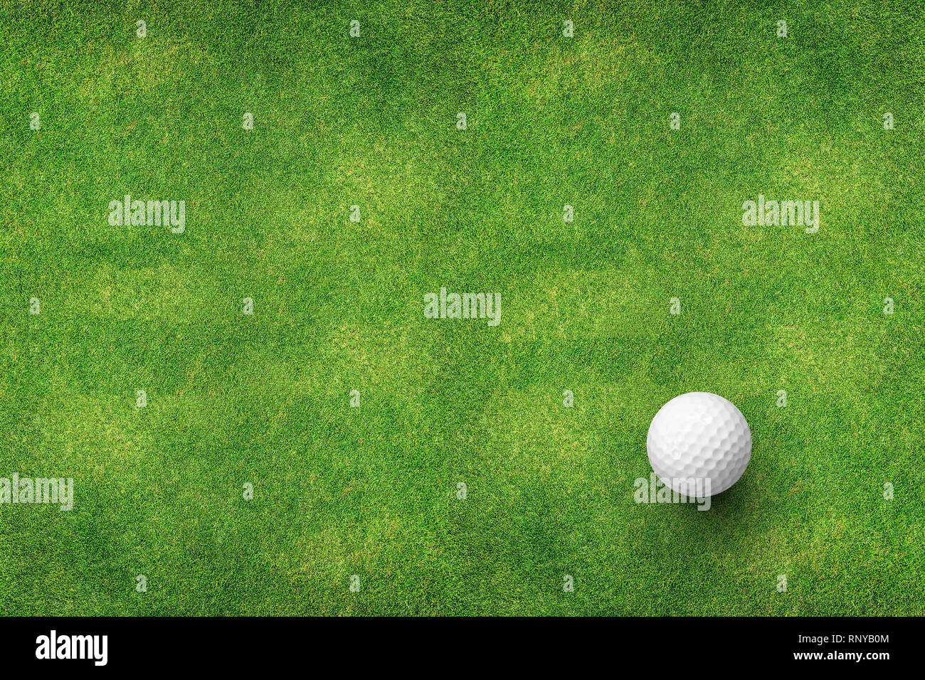 golf ball on grass top view Stock Photo Alamy