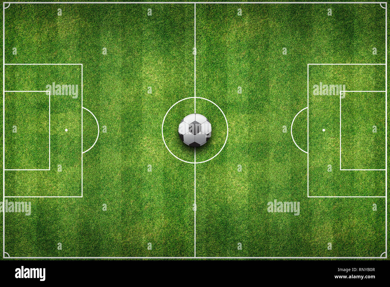 Green Football Stadium field Stock Photo Alamy