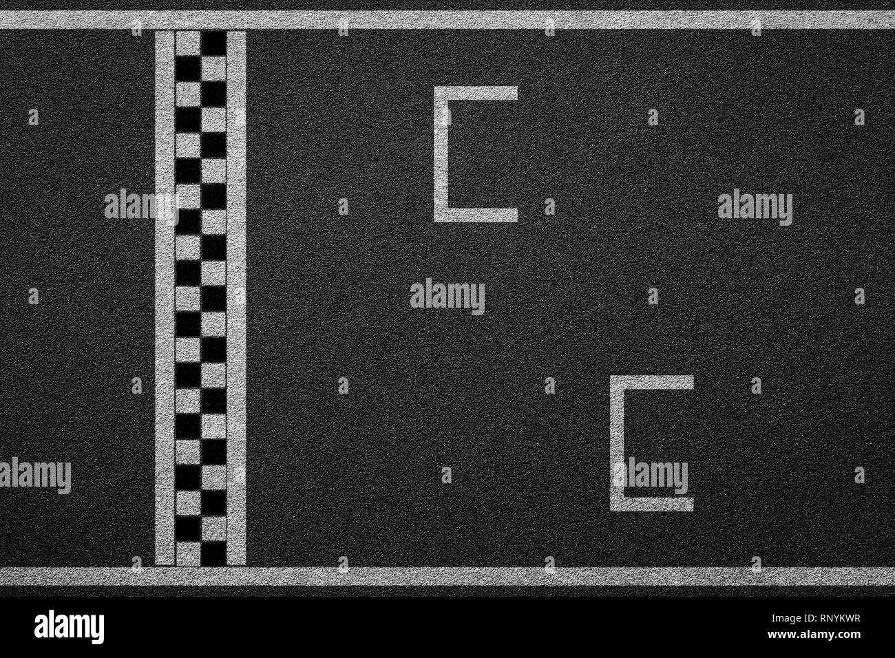 Motor race track circuit tarmac Black and White Stock Photos & Images Alamy