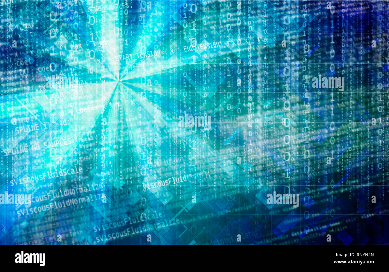 big data and cyberspace Stock Photo