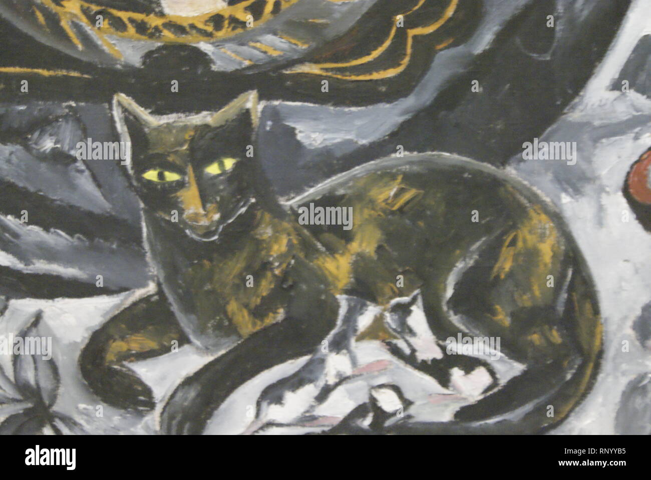 Peinture Chat Stock Photo Alamy