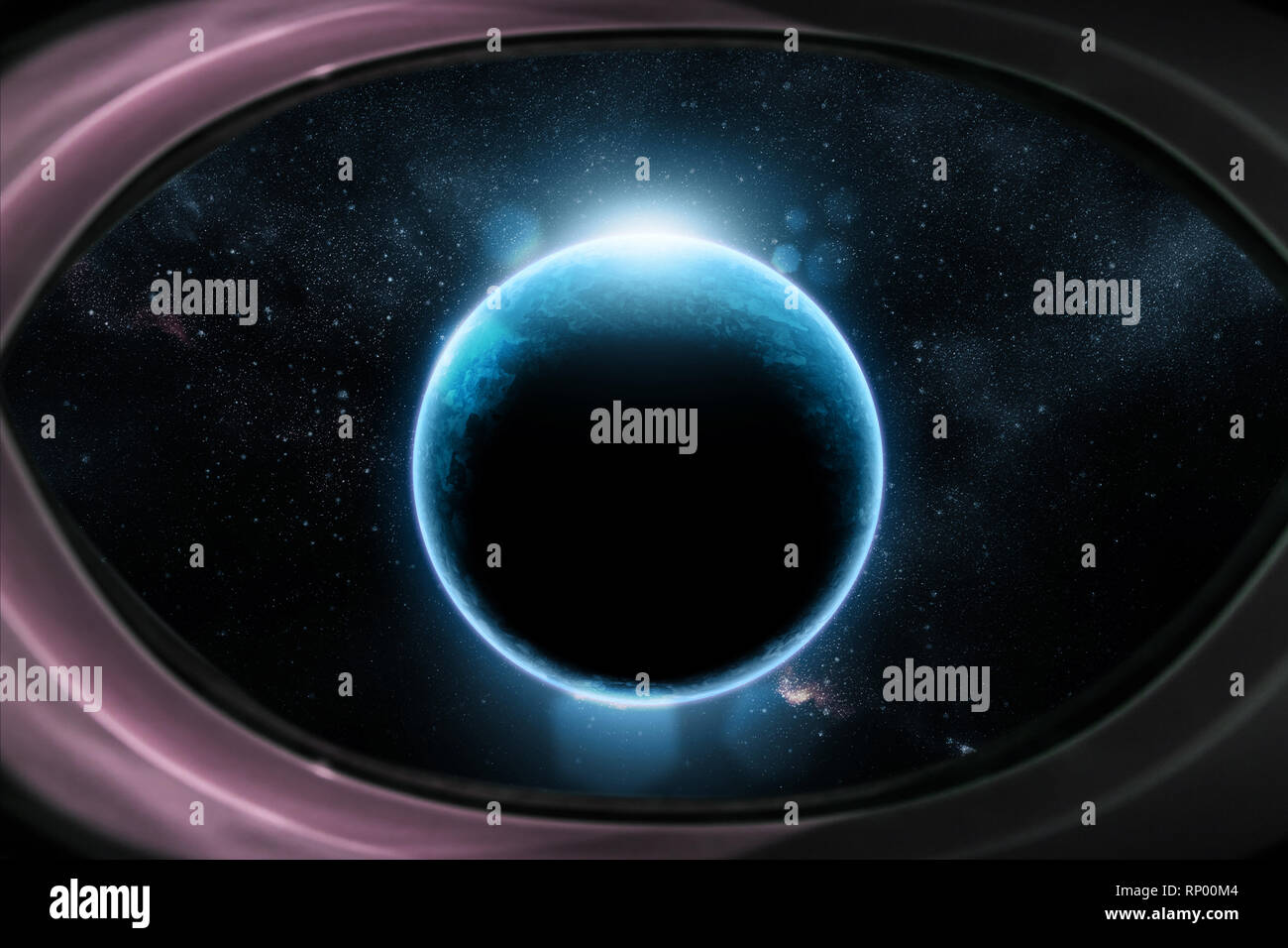 aerial view space earth Stock Photo - Alamy