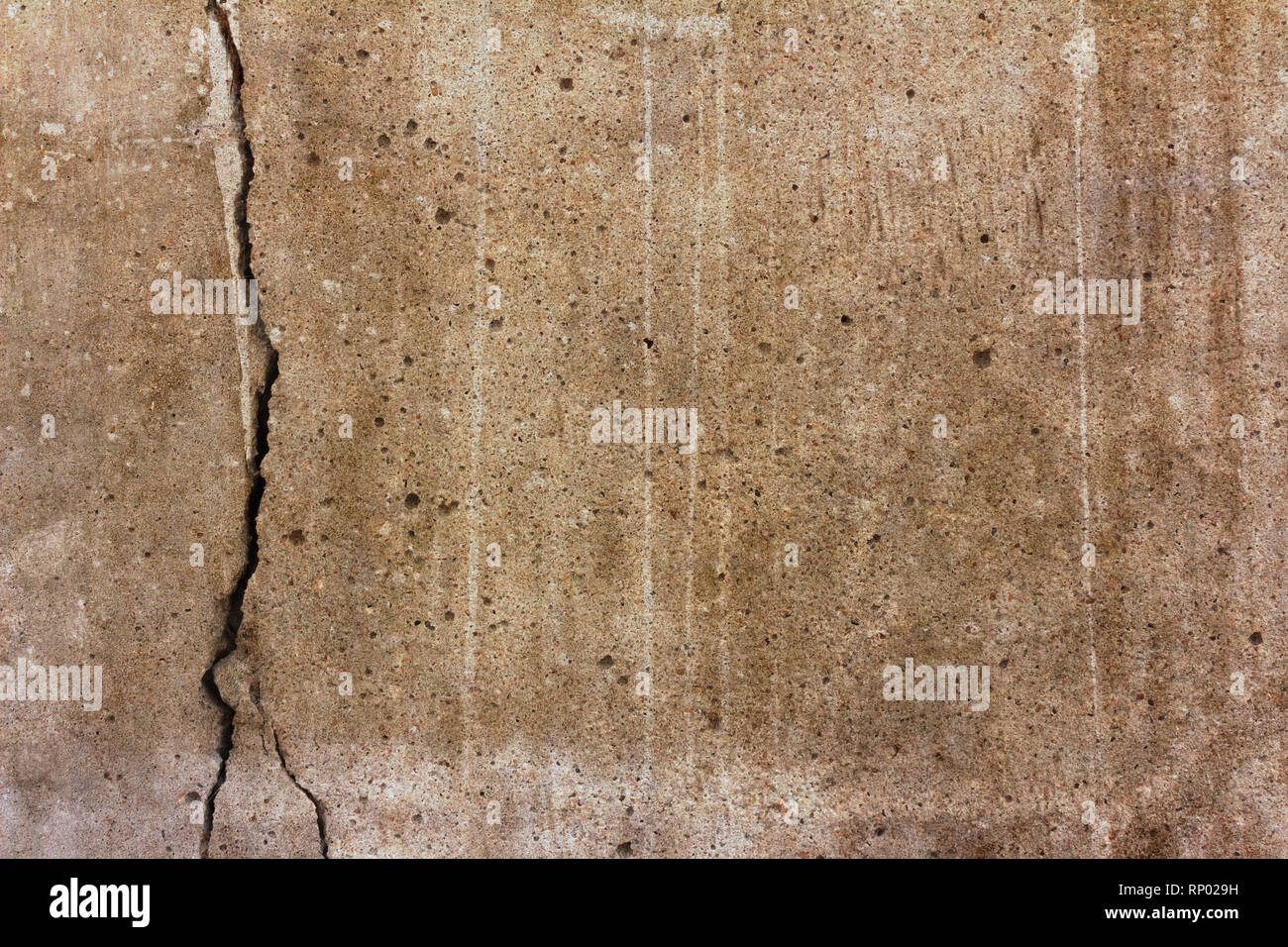 Old crack dirty cement wall texture Stock Photo