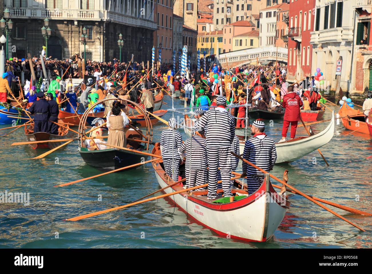 Festa Veneziana on the water – Second Part Stock Photo