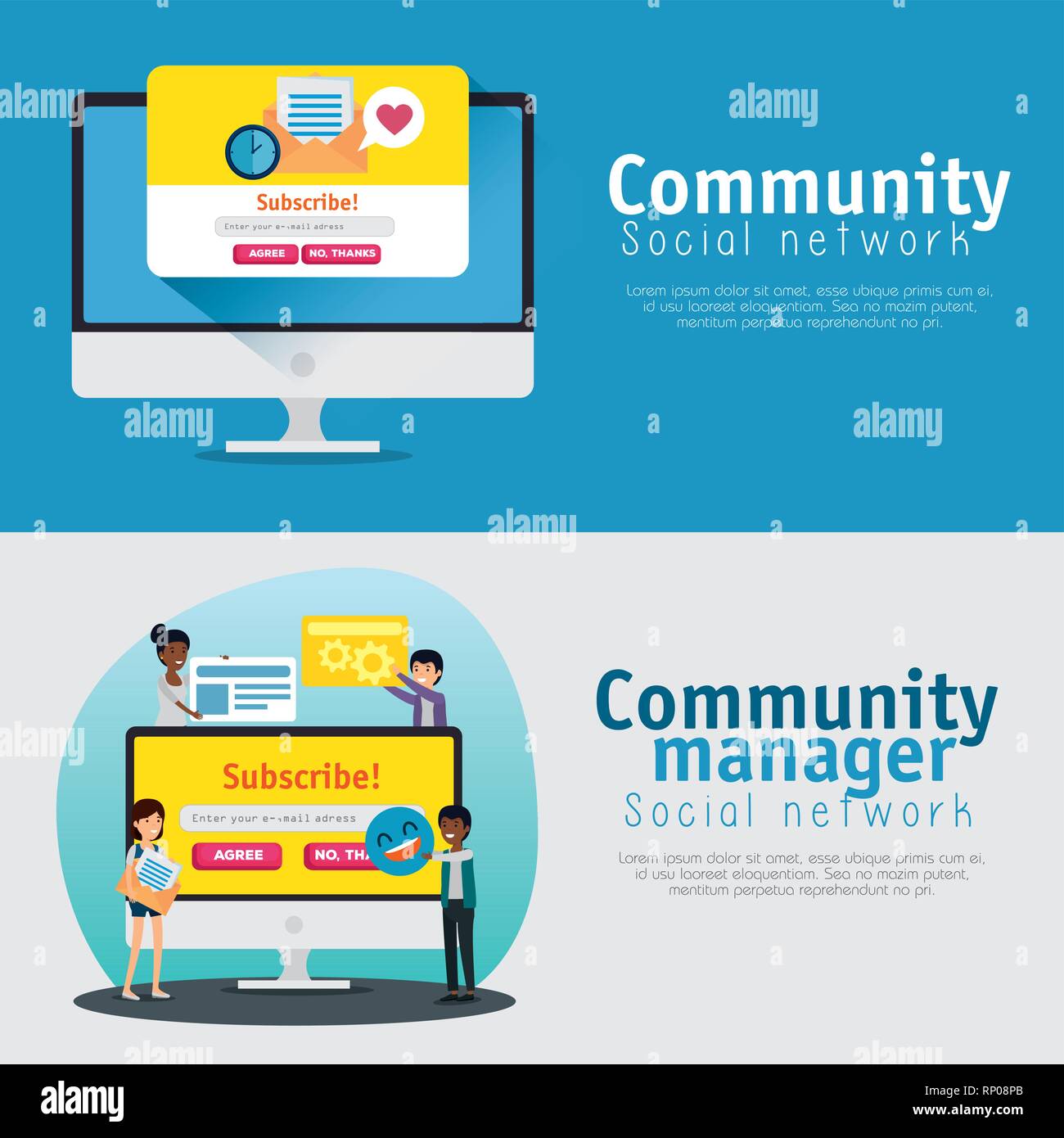 set social profile connection to communication message vector ...