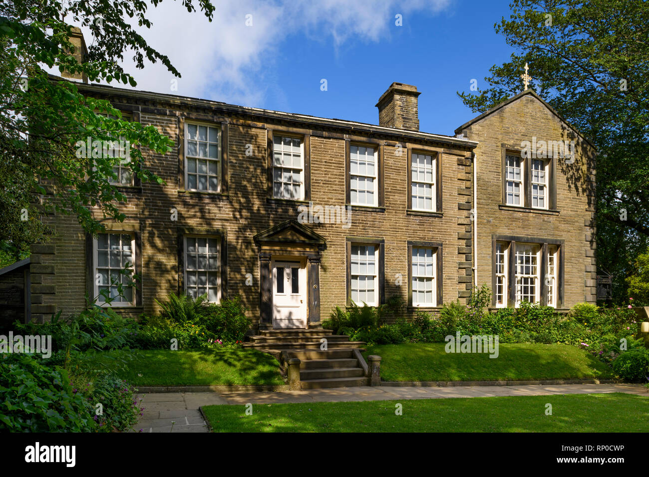 Bronte Parsonage Museum & sunny garden historic house where Bronte