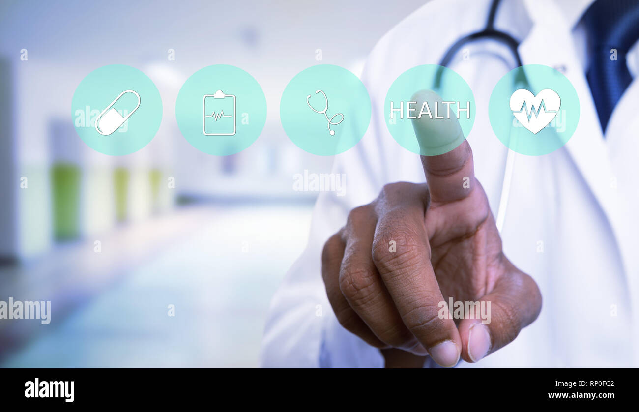 Healthcare icons circle hi-res stock photography and images - Alamy