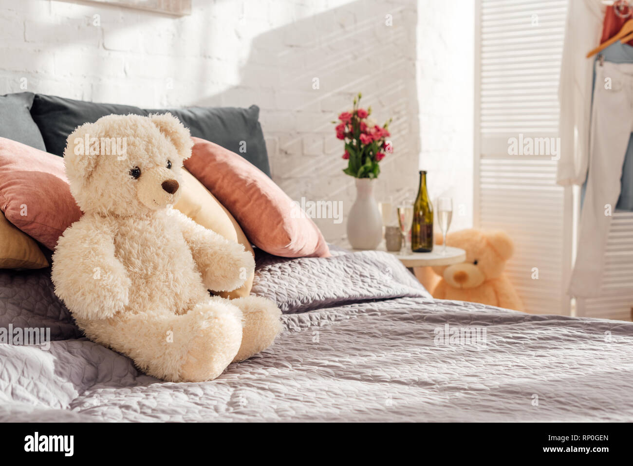 bedroom teddy bear