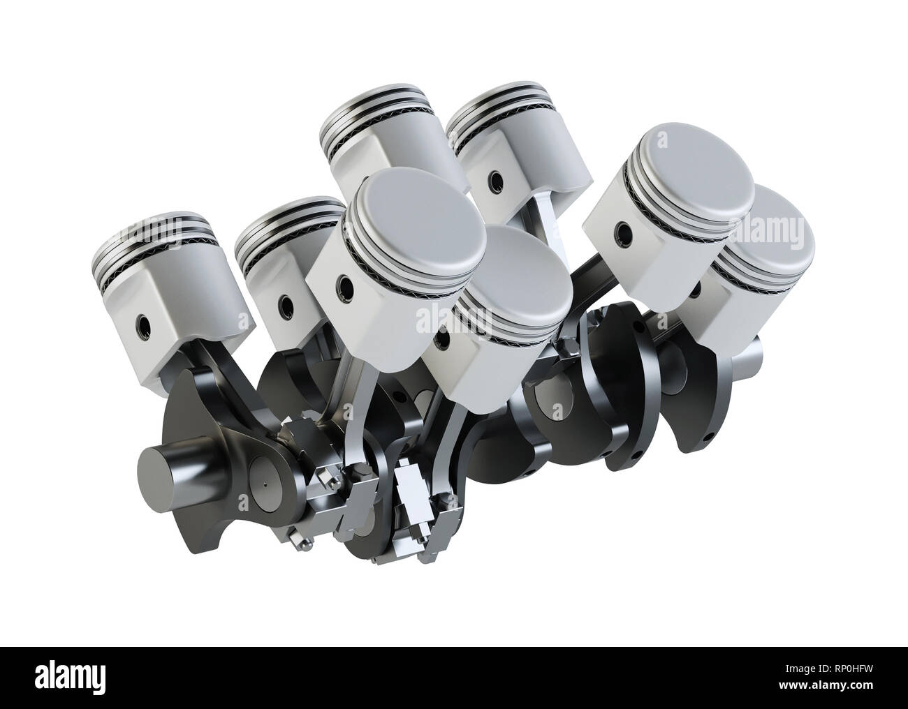 V8 engine pistons on crankshaft hires stock photography and images Alamy