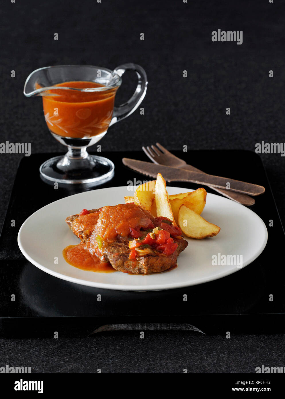 Delicious meat dish Stock Photo