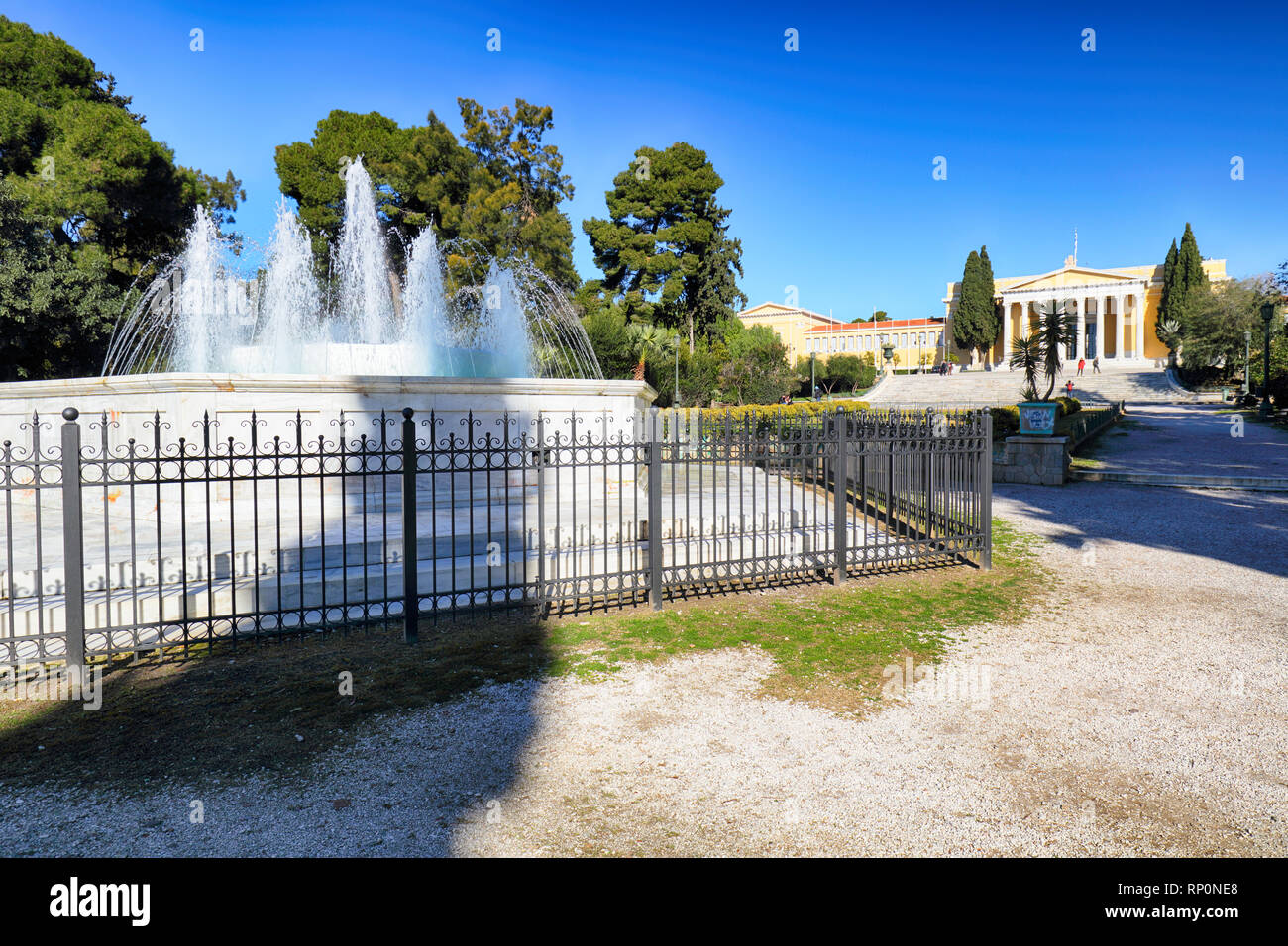 Neoclassical architecture fountain in hi-res stock photography and ...