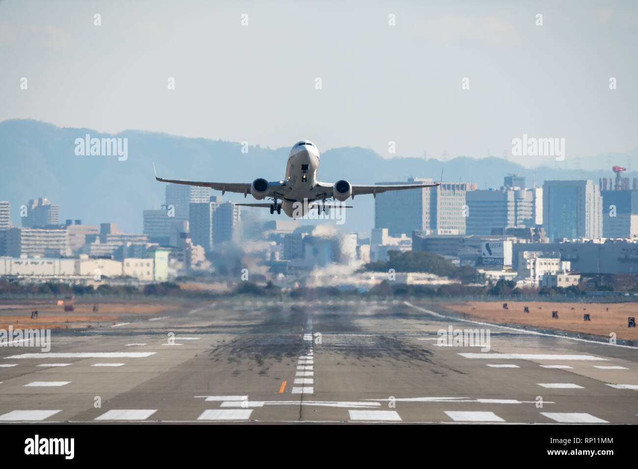 Osaka Japan Jan 1 2019 Ana Boeing 737 Taking Off From The Itami Osaka Japan Jan 1 2019 Ana Boeing 737 Taking Off From The Itami