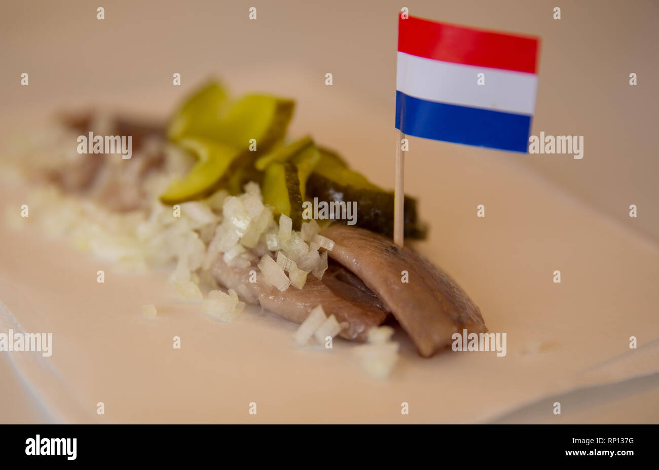 Traditional Dutch Herring Stock Photo Alamy