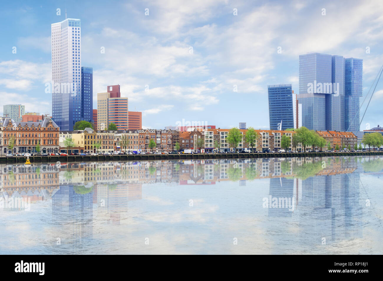 Panorama of Rotterdam Stock Photo