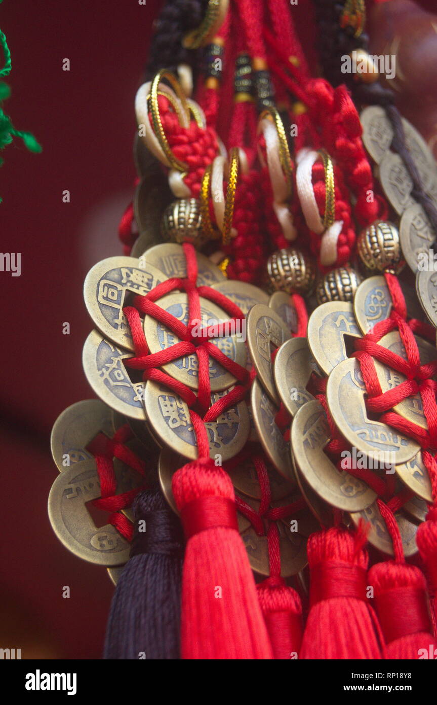 Chinese ancient coin knitting crafts Stock Photo Alamy