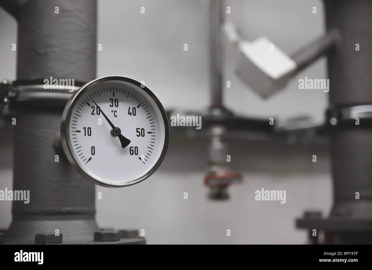 Pressure gas meter Stock Photo Alamy