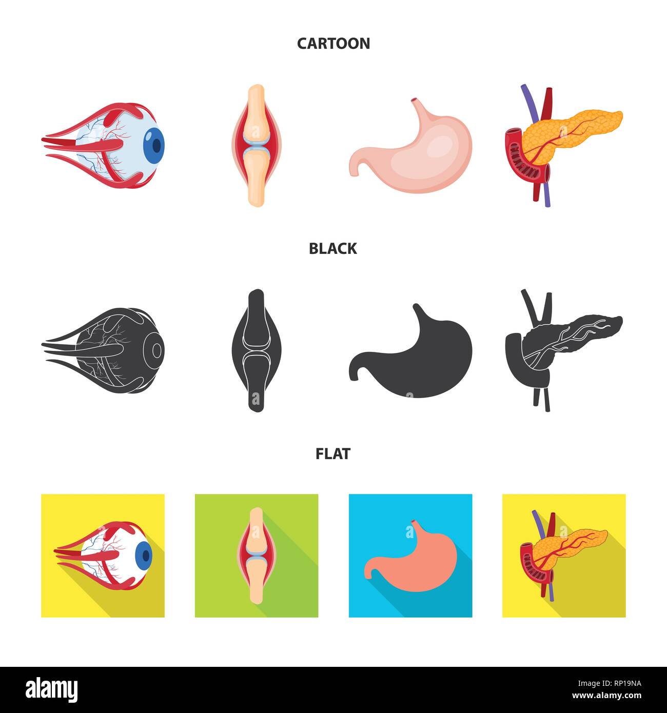 Vector design of biology and scientific symbol. Set of biology and ...