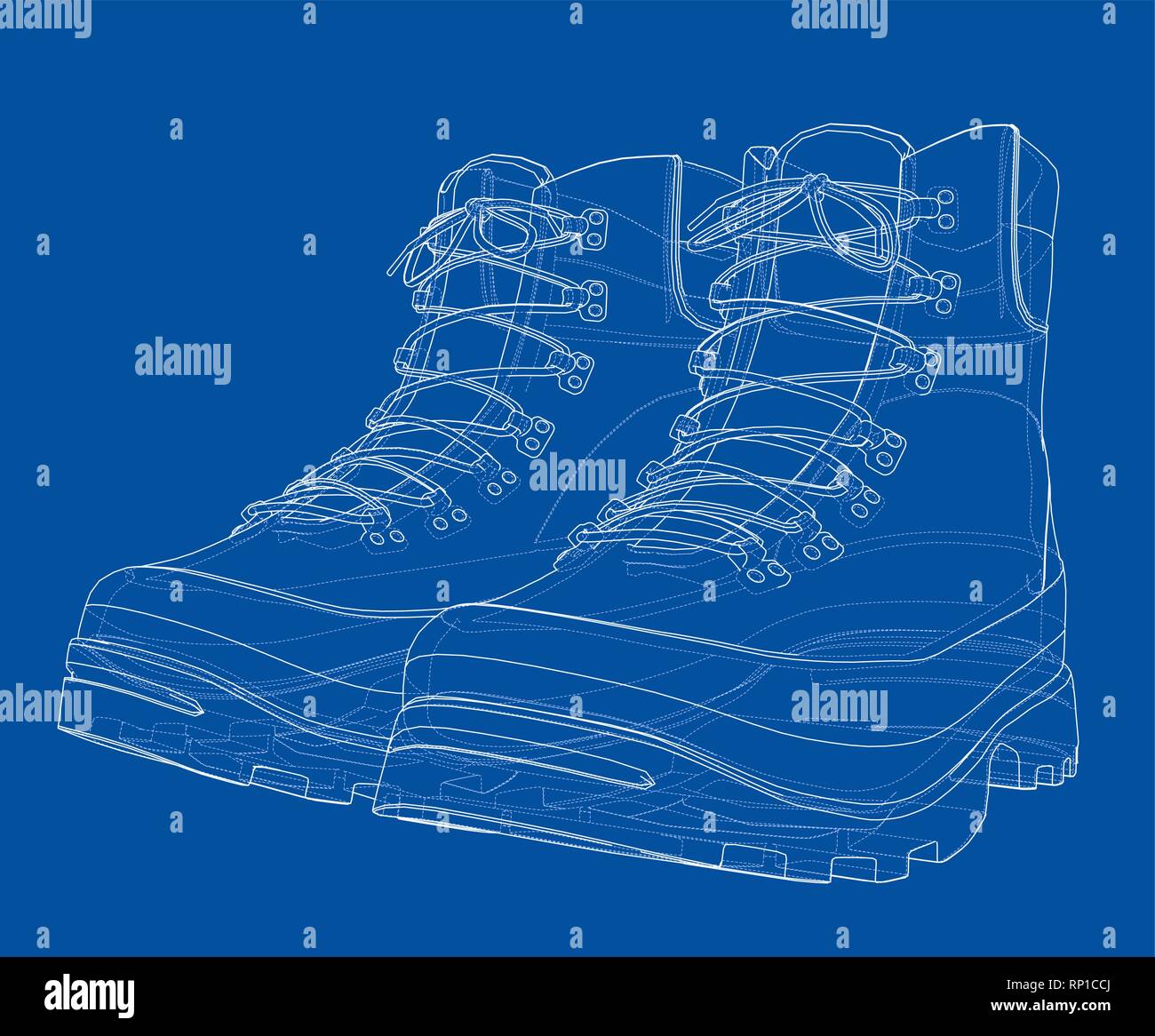 Mens boot concept. Vector rendering of 3d Stock Vector Image & Art - Alamy