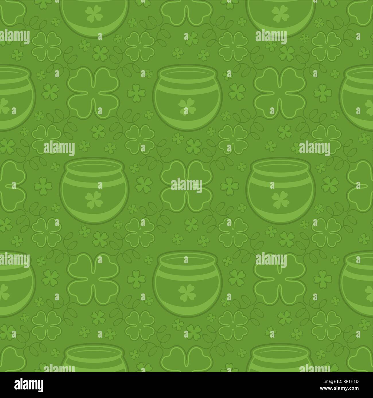 Patrick day seamless pattern Stock Vector