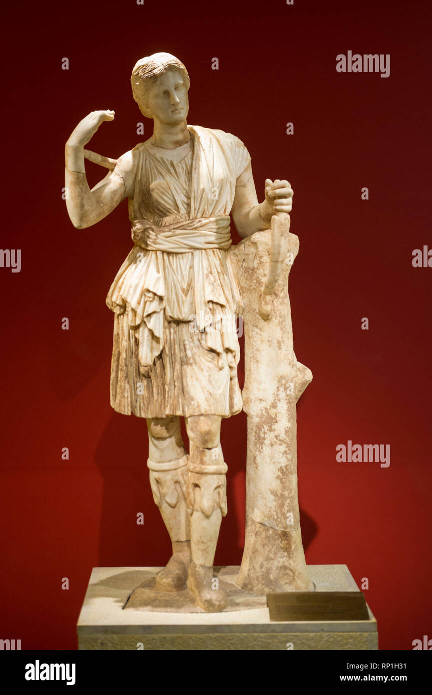 Statue, Ancient Messene museum, Messinia, Greece Stock Photo