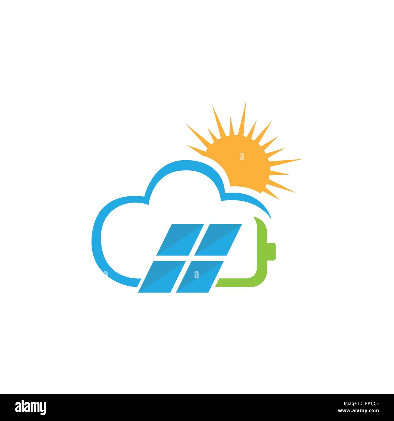 fritaget aftale ganske enkelt Solar nature energy with battery and solar panel vector logo design Stock  Vector Image & Art - Alamy