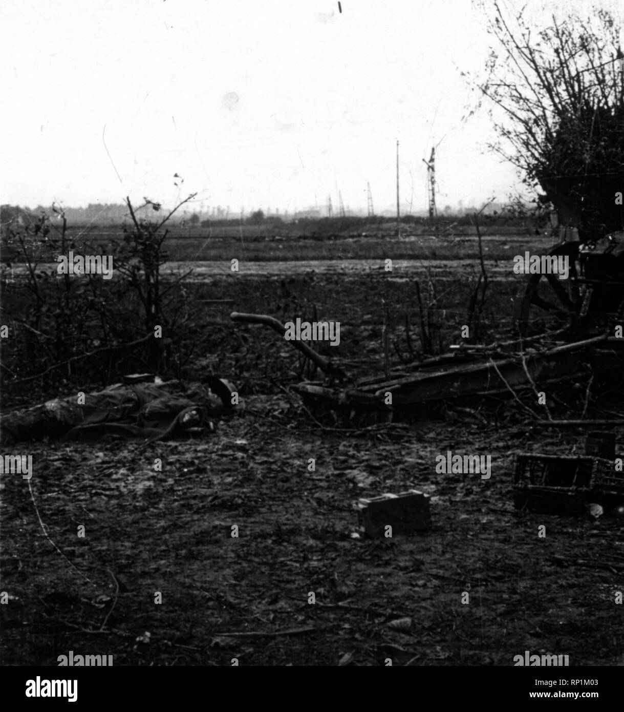 1. Weltkrieg Französische Bunkerstellung - 1st World War French bunker - 1ère guerre mondiale Bunker français Stock Photo