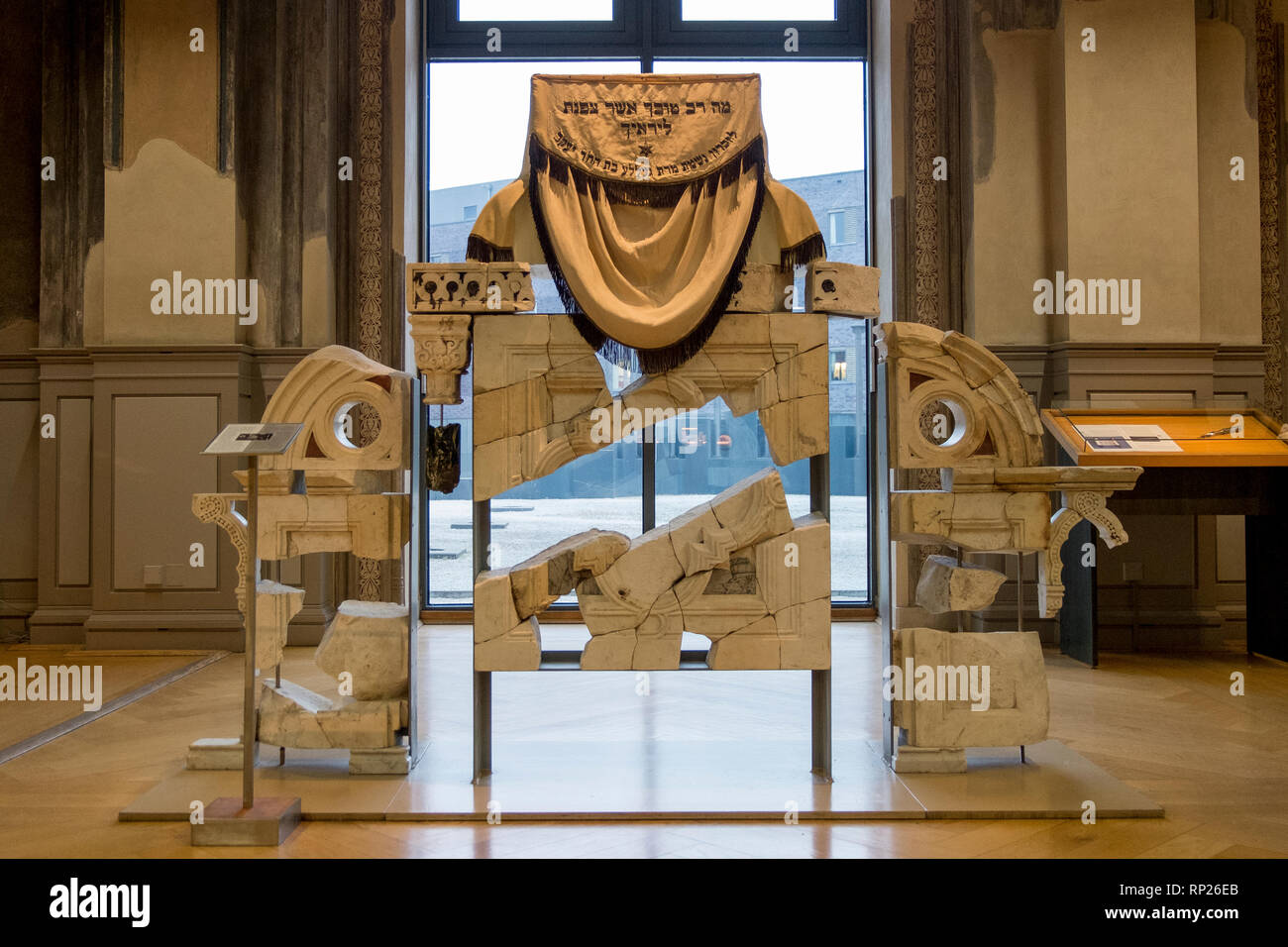 A destroyed Bimah in the Neue Synagogue in Berlin, Germany. Stock Photo