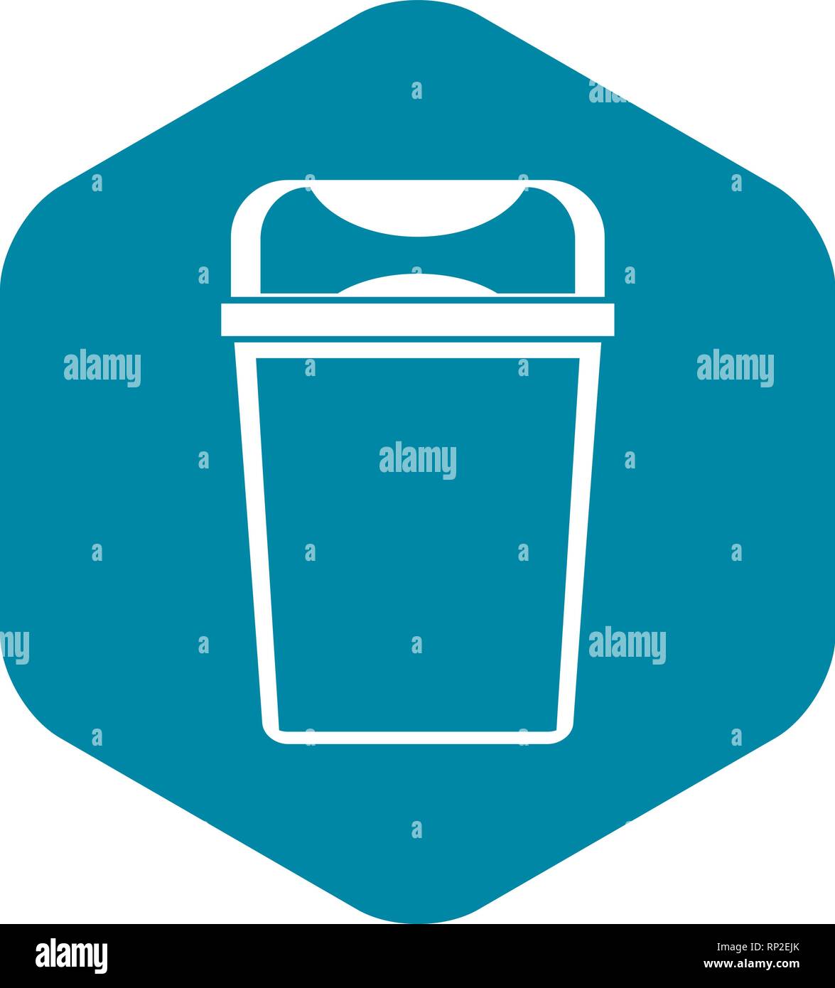 Trash can icon simple style stock vector image art alamy