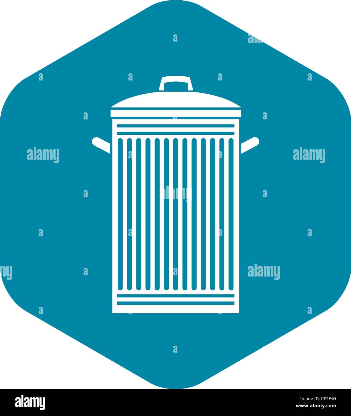 Trash can icon, simple style Stock Vector Image & Art - Alamy